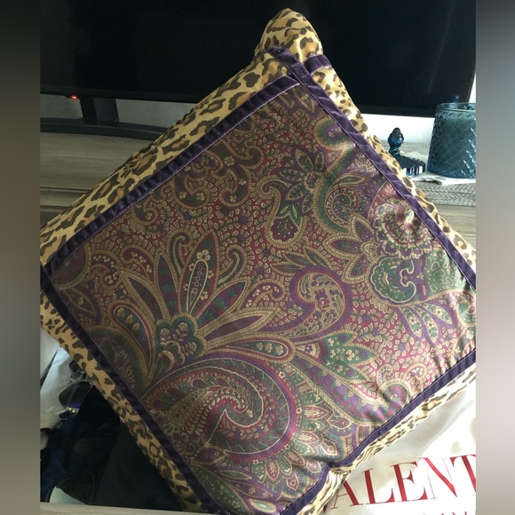 Ralph Lauren decorative pillow leopard Paisley - Picture 1 of 6